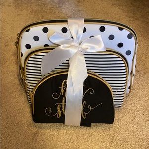 3 Piece Travel Cosmetic bag gift set